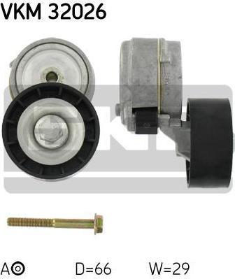 SKF VKM 32026 натяжной ролик, поликлиновой ремень на ALFA ROMEO 147 (937)