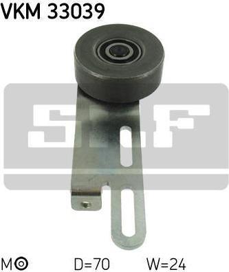 SKF VKM 33039 натяжной ролик, поликлиновой ремень на MEGA CLUB