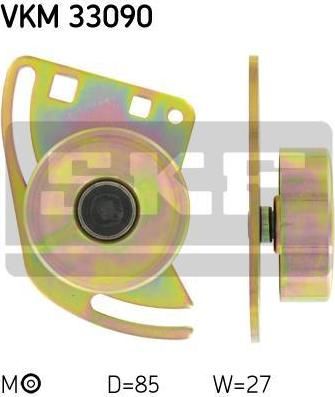 SKF VKM 33090 натяжной ролик, поликлиновой ремень на PEUGEOT 405 I Break (15E)