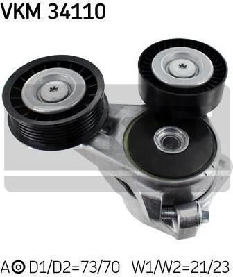 SKF VKM 34110 Натяжитель ремня приводного FORD FOCUS 1.8D 04-