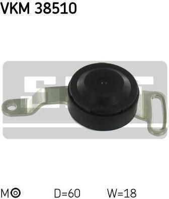 SKF VKM 38510 натяжной ролик, поликлиновой ремень на SMART ROADSTER (452)