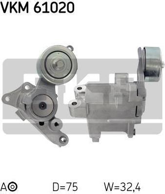 SKF VKM 61020 Ролик натяжной, поликлиновой ремень