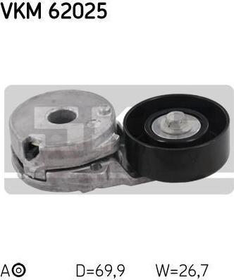 SKF VKM 62025 Ролик натяжной, поликлиновой ремень