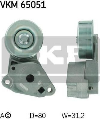 SKF VKM 65051 натяжной ролик, поликлиновой ремень на MITSUBISHI PAJERO SPORT II (KH_, KG_)