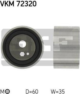 SKF VKM 72320 натяжной ролик, ремень грм на NISSAN BLUEBIRD Hatchback (T72, T12)
