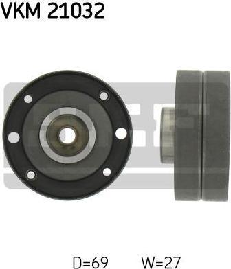 SKF VKM21032 Ролик обводной VAG A100 2,0-2,3L ->11/90 (074109243)