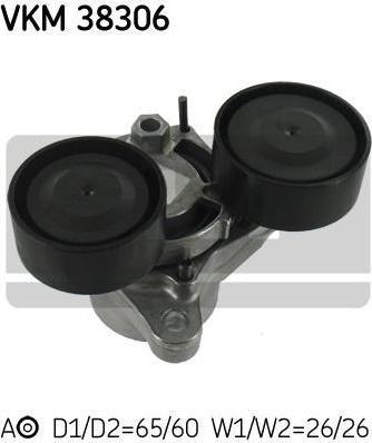 SKF VKM38306 Натяжной ролик, поликлиновой ремень