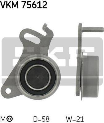 SKF VKM75612 Ролик натяжной ГРМ Mitsubishi Pajero II/III 2.5TD 92-93/00-06 (MD 050125)