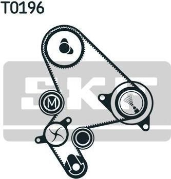 SKF VKMA 03248 комплект ремня грм на FIAT ULYSSE (220)