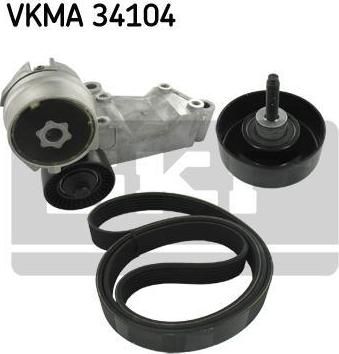 SKF VKMA 34104 поликлиновой ременный комплект на FORD FOCUS (DAW, DBW)
