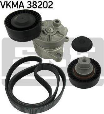 SKF VKMA 38202 поликлиновой ременный комплект на 3 (E36)