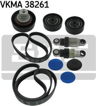 SKF VKMA 38261 поликлиновой ременный комплект на 3 (E36)