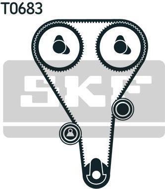 SKF VKMA94624 Ремень ГРМ + 2 ролика