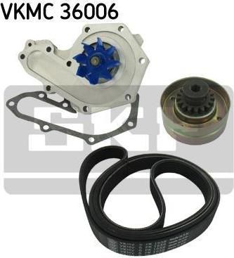 SKF VKMC 36006 водяной насос + комплект ручейковых ремней на RENAULT MEGANE I (BA0/1_)