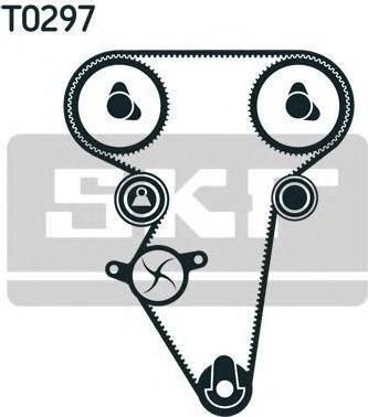SKF VKMC90402 Комплект водяной насос/к-кт ременя ГРМ CHEVROLET Aveo 1.4 06->, Lacetti 1.4/1.6 05-> (96183352)