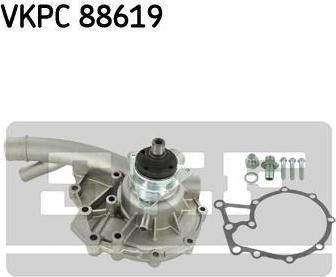SKF VKPC 88619 водяной насос на MERCEDES-BENZ 190 (W201)