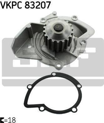 SKF VKPC83207 Насос водяной Peugeot/Fiat/Ford/CITROEN 2,0-2,2D 03-