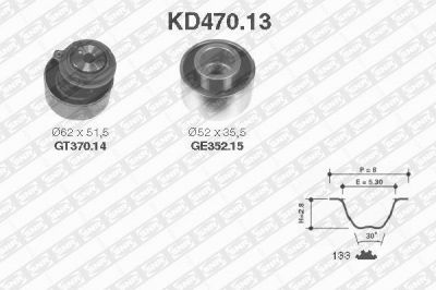 SNR KD470.13 комплект ремня грм на MAZDA 626 V Station Wagon (GW)
