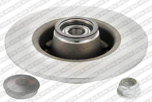 SNR KF155.77U Диск тормозной RENAULT CLIO III 05-/MEGANE II 02- задний с подшипником