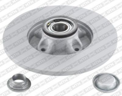 SNR KF159.62U Диск тормозной CITROEN BERLINGO/C4/PEUGEOT 308/PARTNER 06- задний с подшип.с АБС