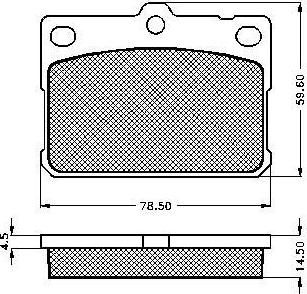 Spidan 30311 комплект тормозных колодок, дисковый тормоз на HYUNDAI PONY