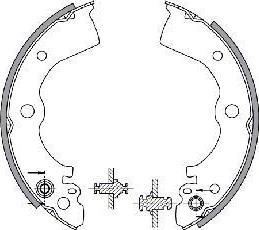 Spidan 30550 комплект тормозных колодок на NISSAN ALMERA I (N15)