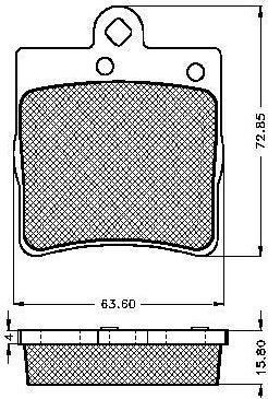 Spidan 32631 комплект тормозных колодок, дисковый тормоз на MERCEDES-BENZ C-CLASS универсал (S202)