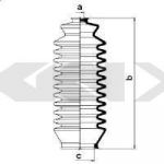 Spidan 83917 пыльник, рулевое управление на TOYOTA COROLLA Liftback (_E8_)