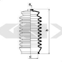 Spidan 83939 пыльник, рулевое управление на TOYOTA CAMRY Liftback (_V1_)