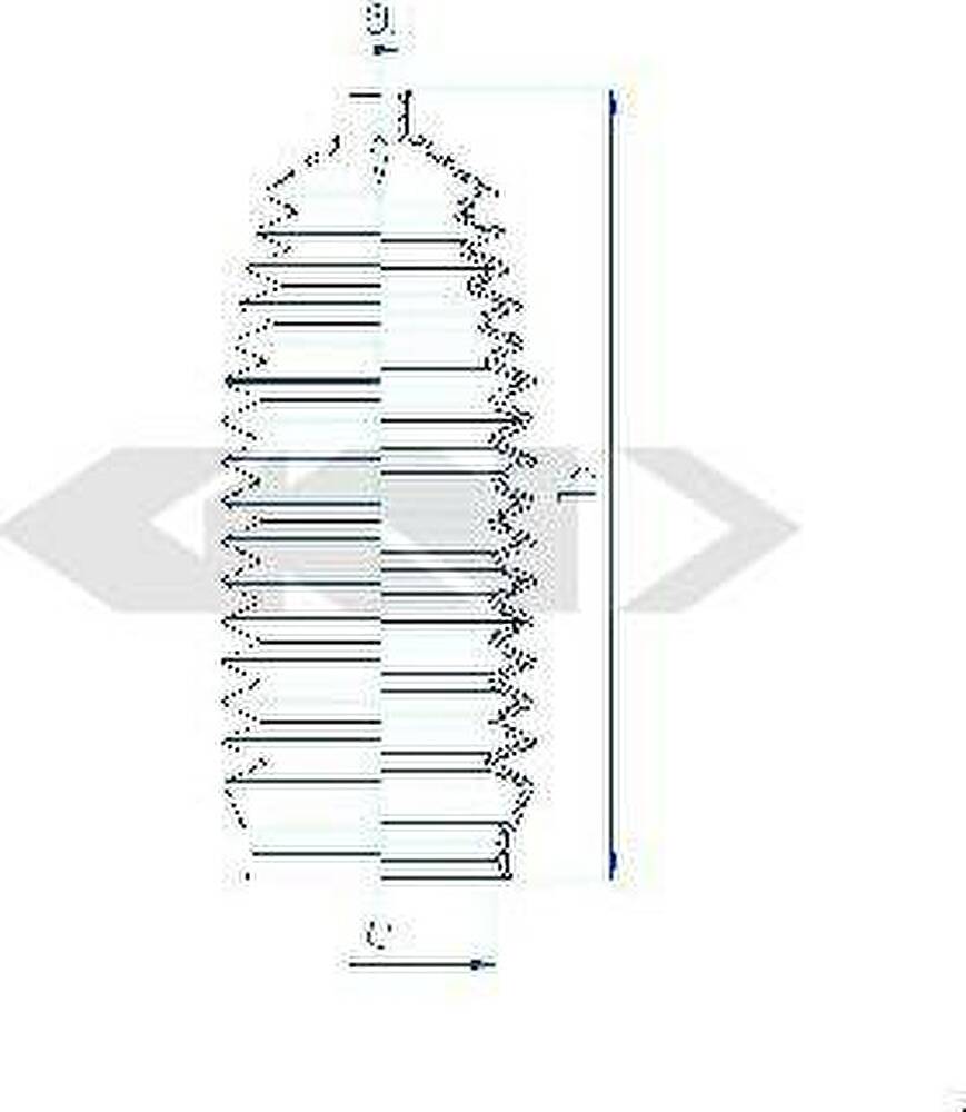 Spidan 84148 пыльник, рулевое управление на CHEVROLET CAPTIVA (C100, C140)