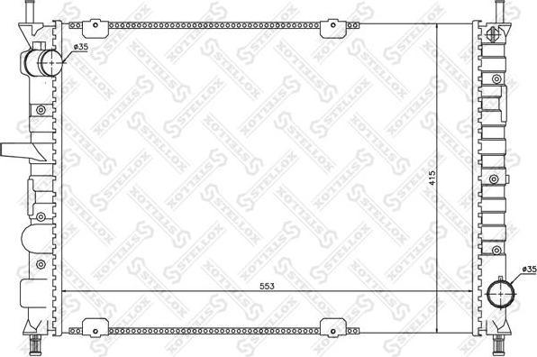 Stellox 10-25729-SX радиатор, охлаждение двигателя на FIAT MAREA Weekend (185)