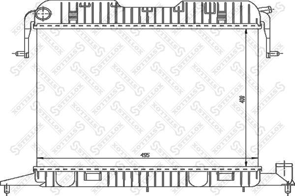 Stellox 10-26006-SX радиатор, охлаждение двигателя на OPEL OMEGA A универсал (66_, 67_)