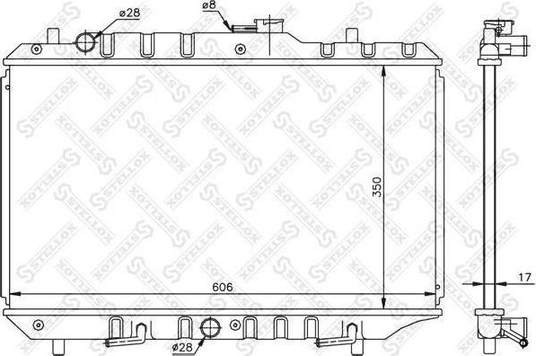 Stellox 10-26265-SX радиатор, охлаждение двигателя на SUZUKI BALENO универсал (EG)