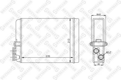 STELLOX Теплообменник, отопление салона (10-35087-SX)
