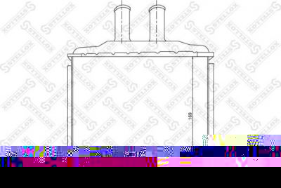 STELLOX Теплообменник, отопление салона (10-35105-SX)