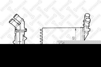 Stellox 10-35158-SX теплообменник, отопление салона на PEUGEOT 306 (7B, N3, N5)