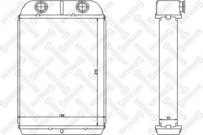 Stellox 10-35166-SX теплообменник, отопление салона на FIAT STILO (192)