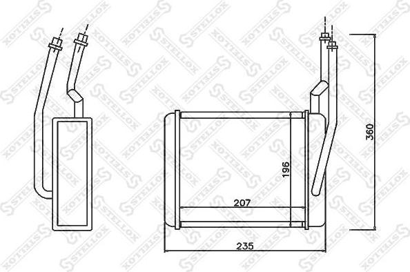 Stellox 10-35167-SX теплообменник, отопление салона на FORD FOCUS (DAW, DBW)