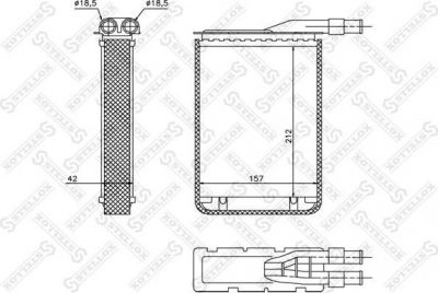 Stellox 10-35176-SX теплообменник, отопление салона на RENAULT SUPER 5 (B/C40_)