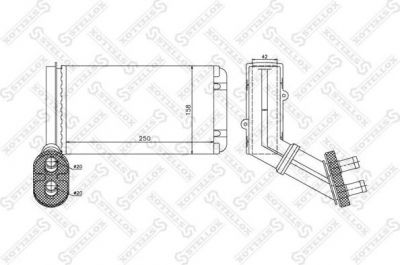 Stellox 10-35182-SX теплообменник, отопление салона на FORD GALAXY (WA6)