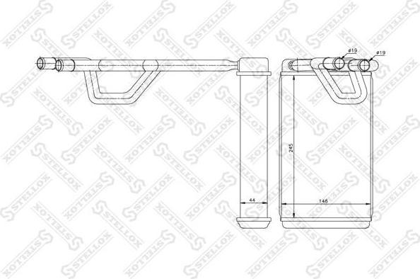 Stellox 10-35213-SX теплообменник, отопление салона на NISSAN MURANO (Z50)