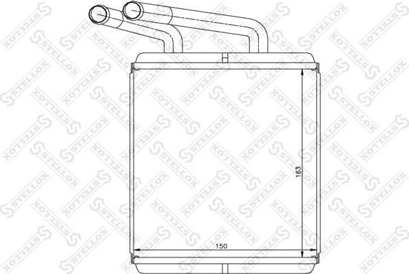 Stellox 10-35220-SX теплообменник, отопление салона на HYUNDAI PORTER пикап