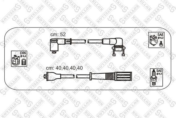 Stellox 10-38160-SX комплект проводов зажигания на RENAULT 19 II Chamade (L53_)