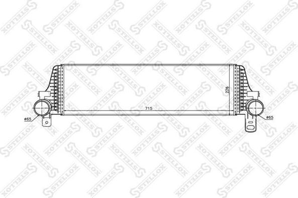 Stellox 10-40033-SX интеркулер на VW MULTIVAN V (7HM, 7HN, 7HF, 7EF, 7EM, 7EN)