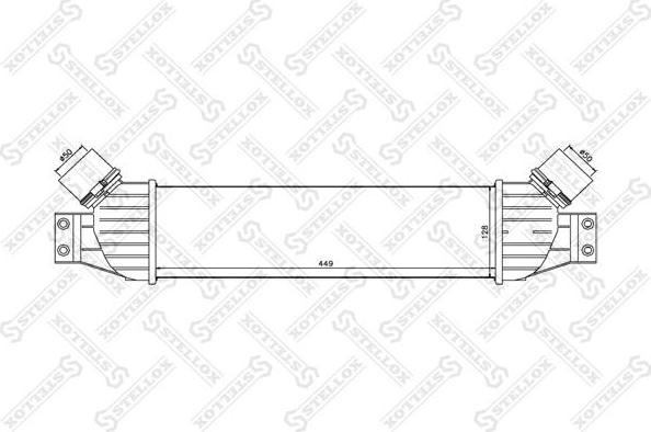 Stellox 10-40036-SX интеркулер на SSANGYONG RODIUS