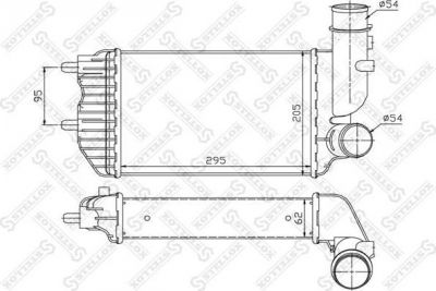 Stellox 10-40080-SX интеркулер на FIAT DUCATO фургон (244)