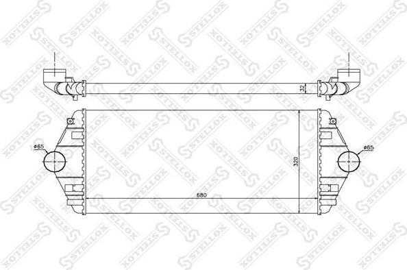 Stellox 10-40082-SX интеркулер на FIAT ULYSSE (220)