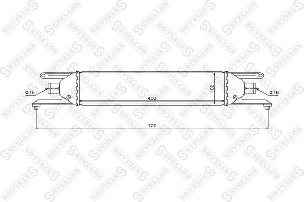 Stellox 10-40201-SX интеркулер на FIAT GRANDE PUNTO (199)