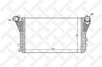 Stellox 10-40222-SX интеркулер на VW PASSAT (3C2)
