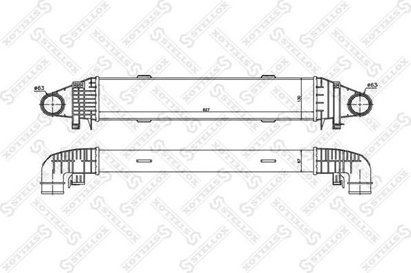 Stellox 10-40226-SX интеркулер на MERCEDES-BENZ C-CLASS (W204)